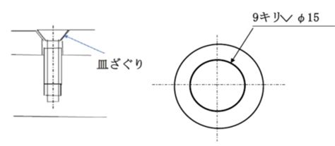 穴形|【機械製図道場・初級編】穴の表示方法を習得！穴寸法・穴深さ。